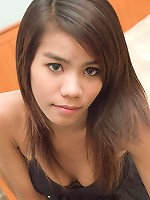 Playful ladyboy teasing her chick dick