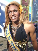 Nikki With The Trannies On The Streets Of Rio de Janeiro